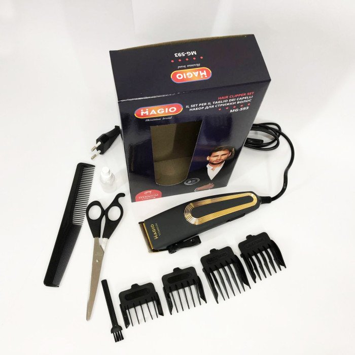 Машинка для стрижки волосся MAGIO MG-593, Професійна електробритва для стрижки волосся домашня