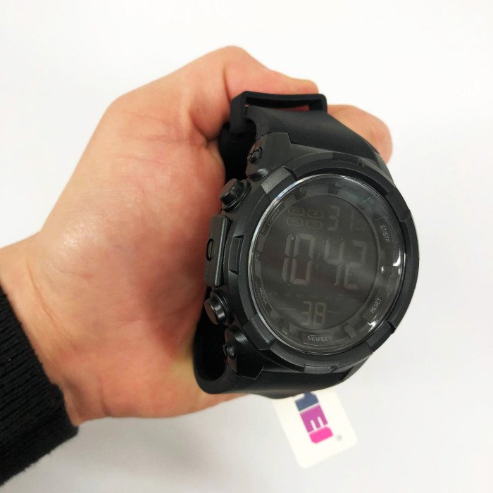 Годинник наручний чоловічий SKMEI 1845BK BLACK, водонепроникний чоловічий годинник. Колір: чорний