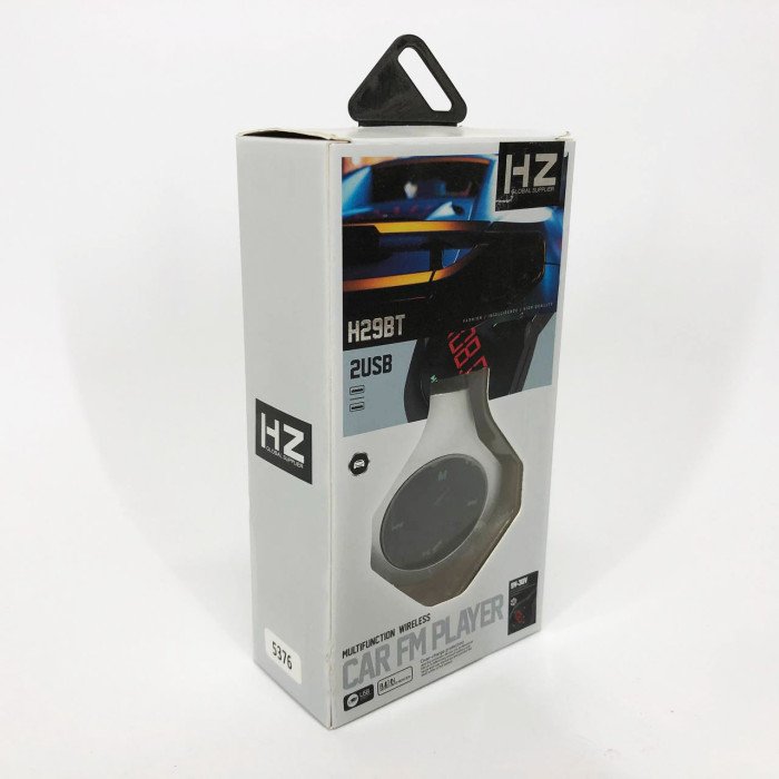 Трансмітер Автомобільний FM модулятор FM H29 BT, Модулятор для мобільних пристроїв в авто. Колір: сірий