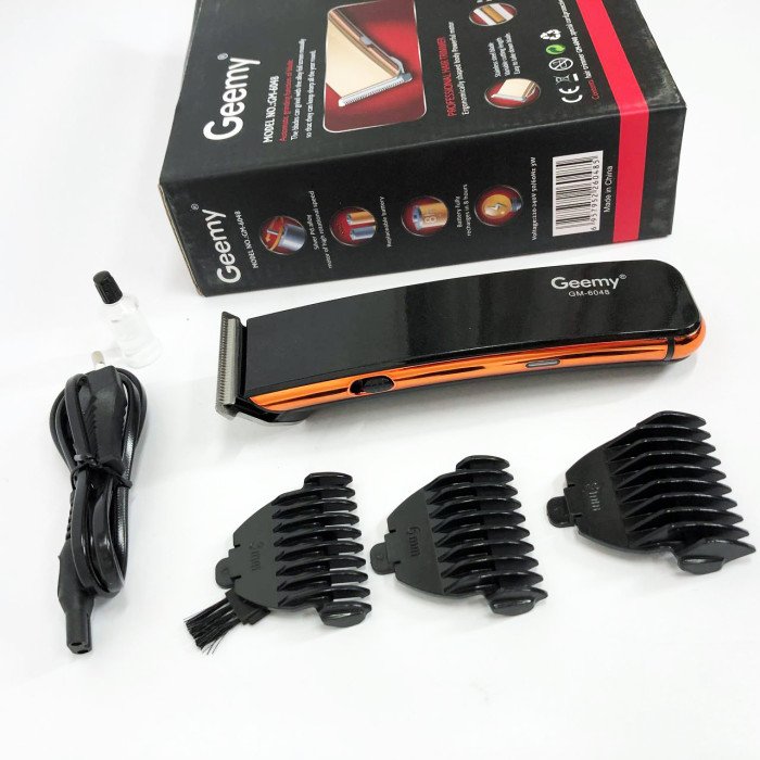 Машинка для стрижки GEMEI GM-6048, Машинка для стрижки домашня, електробритва для голови. Колір: чорний