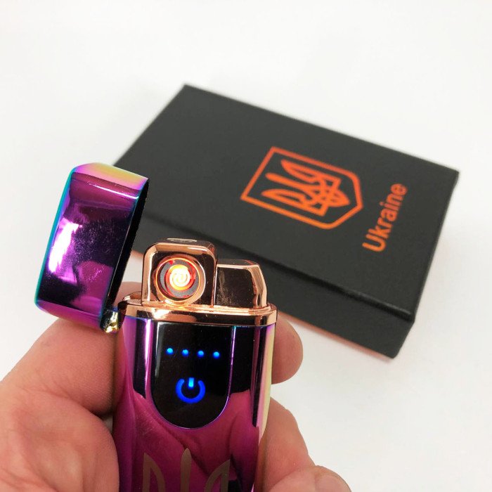 Електрична та газова запальничка Україна, акумуляторна запальничка спіральна HL-431. Колір: хамелеон