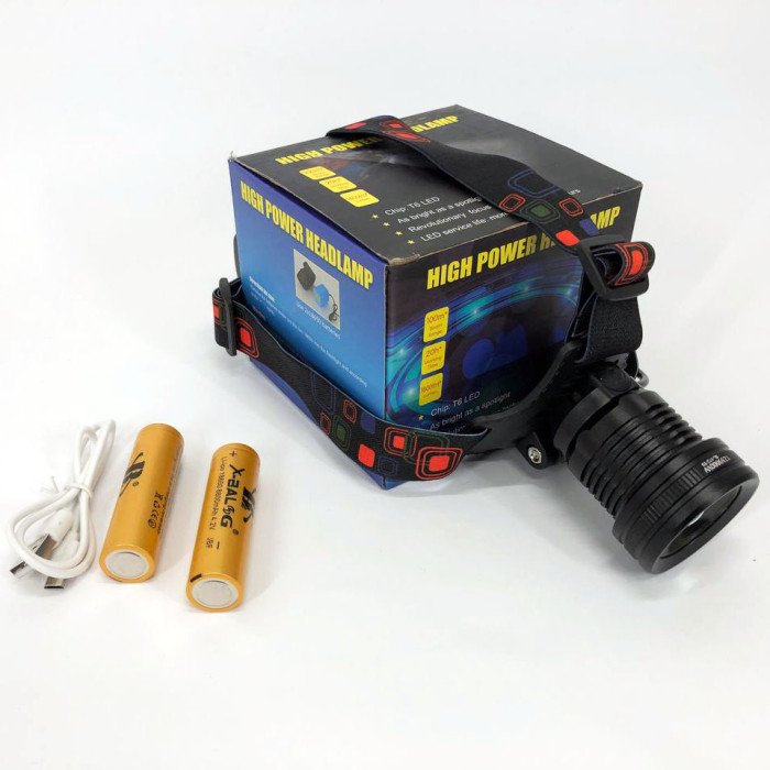 Ліхтар налобний акумуляторний XQ-172-T6-COB, ліхтарик на голову із зарядкою, ліхтарик налобний led