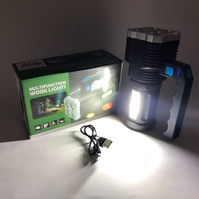 Ліхтар світлодіодний ручний переносний BL-X510-4LED+COB, світлодіодний ручний акумуляторний портативний