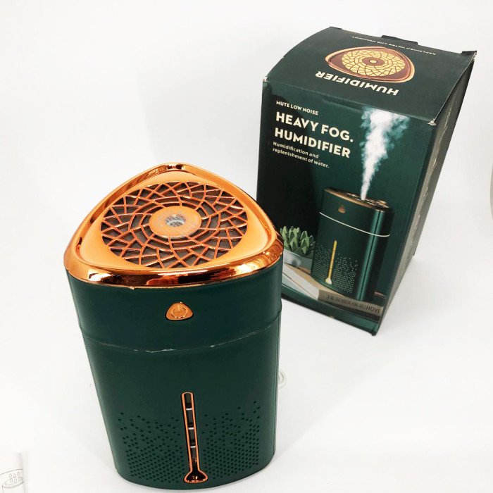 Ультразвуковий зволожувач повітря для дітей з підсвічуванням Heavy Fog Humidifier, Зволожувач міні. Зелений