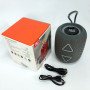 Портативна колонка TG655 5W з RGB підсвічуванням та ремінцем, Гучна блютуз колонка. Колір: сірий