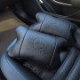 Набір шкіряних подушок Mercedes-Benz + брелок у подарунок, подушка на підголовник