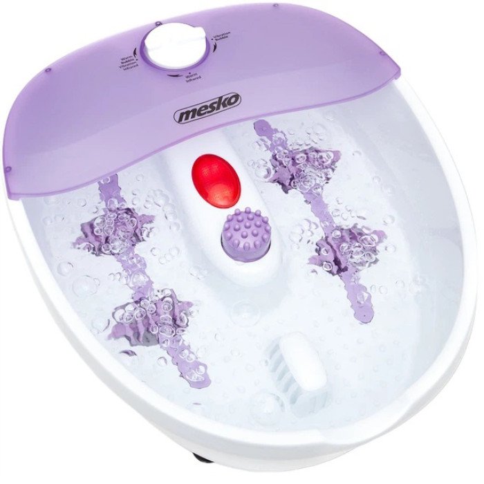 Гідромасажна ванна Mesko MS 2152 масажер для ніг + насадки бульбашковий, вібраційний і сухий масаж