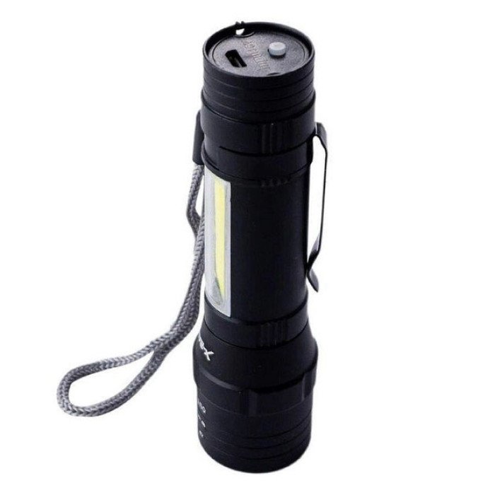Ліхтар кишеньковий з металевим корпусом Police Bailong BL-T6-19, потужний акумуляторний лед ліхтарик