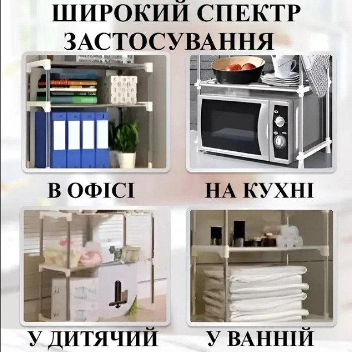 Багатофункціональний стелаж органайзер для мікрохвильової печі