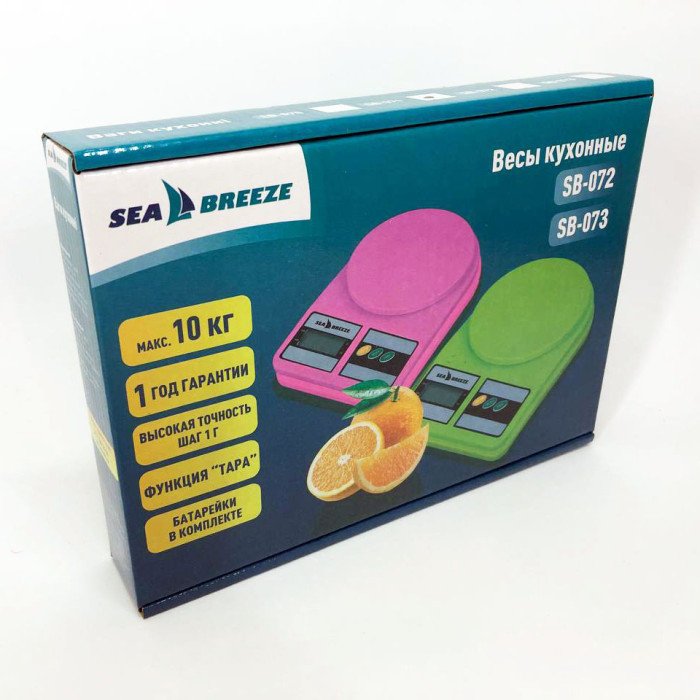 Ваги кухонні SeaBreeze SB-071, Електричні кухонні ваги, Точні кухонні ваги. Колір жовтий