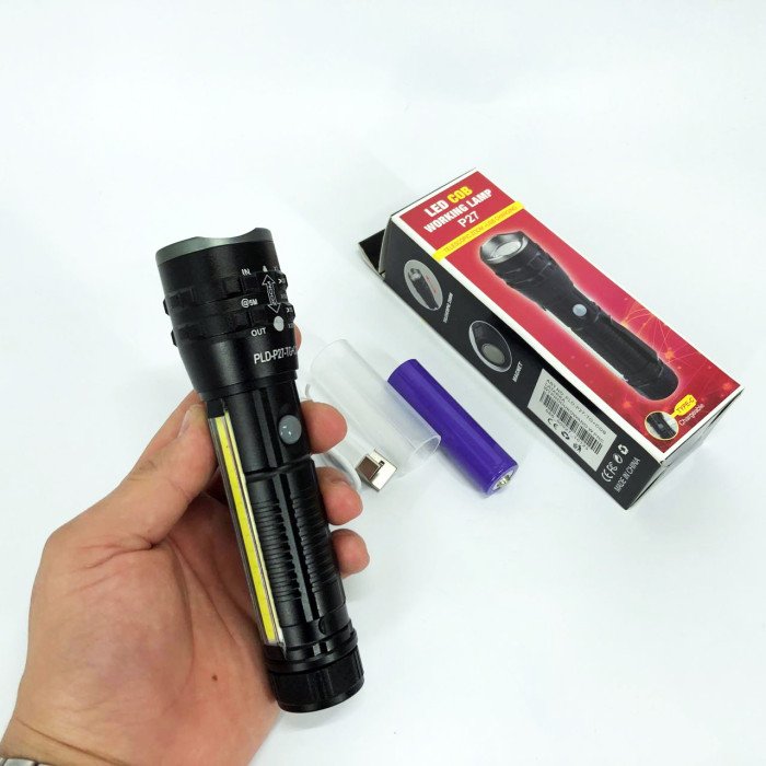Кишеньковий ліхтарик PLD-P27 White Laser LED PM10-TG+COB, Надпотужний ліхтарик, Підствольний ліхтарик
