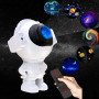 Зірковий 3D проектор Astronaut Bluetooth з пультом, Проектор нічний космонавт зоряне небо в дитячий
