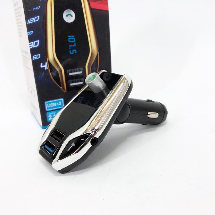 Автомобільний FM модулятор Bluetooth FM X8 plus, FM модулятор з флешкою ​​від прикурювача