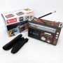 Радіоприймач портативне радіо Golon RX-381 акумуляторний ретро стовпчик usb sd mp3 fm. Колір: коричневий