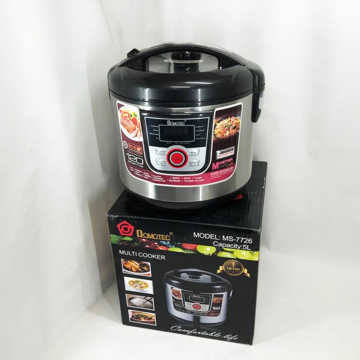 Мультиварка електрична пароварка рисоварка Domotec MS-7726 5л/12 програм Майстер Шеф 1500 W