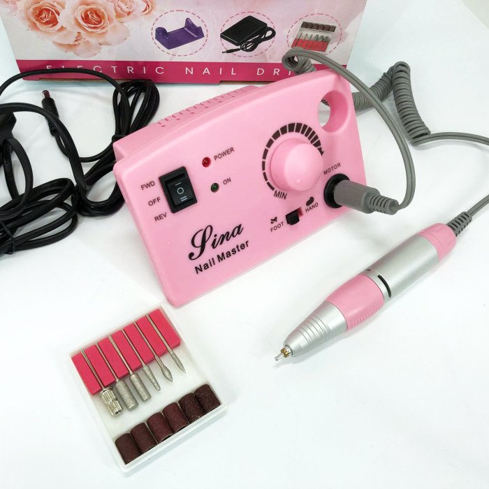 Фрезер DM-211 на 65 Вт. - 45000 об./хв. для манікюру та педикюру з педаллю та додатковими насадками