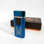 Електрична та газова запальничка Україна з USB-зарядкою HL-432, сенсорна запальничка. Колір: синій