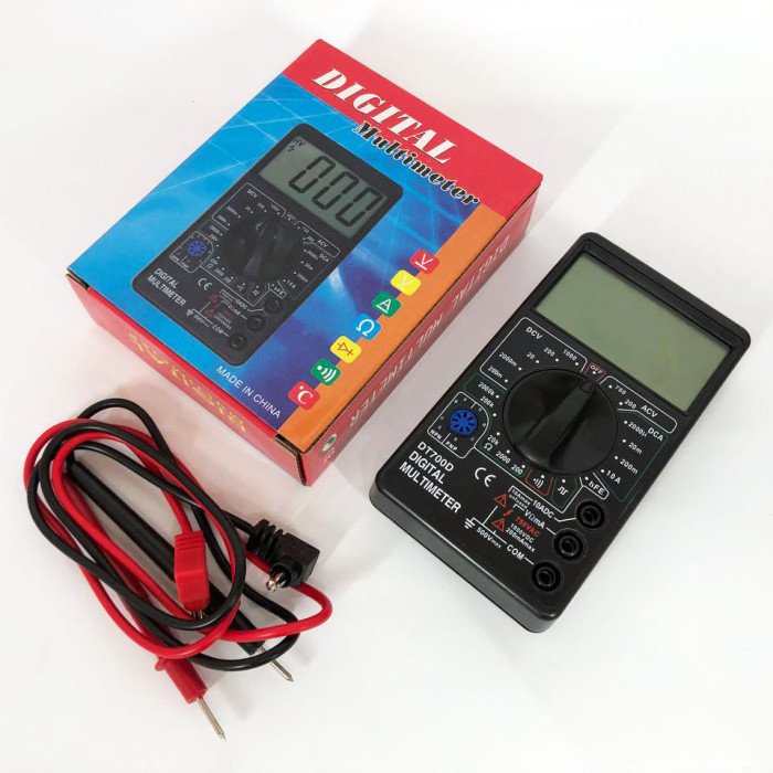 Цифровий мультиметр Digital Tech DT700D великий дисплей (зі звуком), мультиметр із захистом