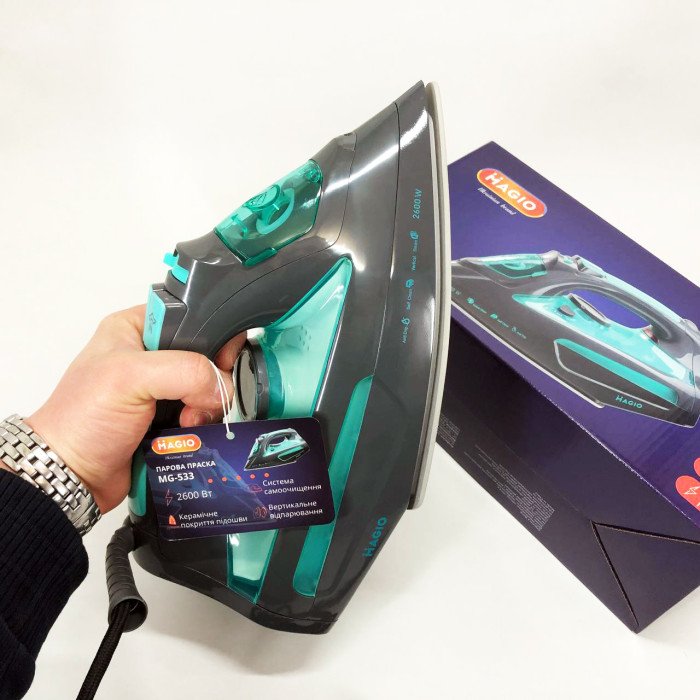 Праска Magio MG-533, Ефективна парова праска для одягу, Парова праска для домашнього використання