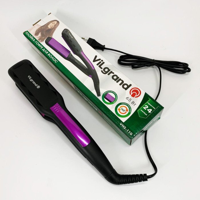 Плойка для волосся ViLgrand VHS-110. Колір: фіолетовий