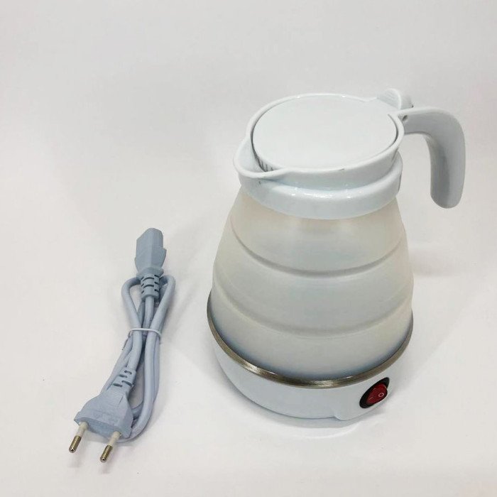 Електрочайник складаний Travel Folding 600 мл. Хороший електричний чайник. Колір: білий