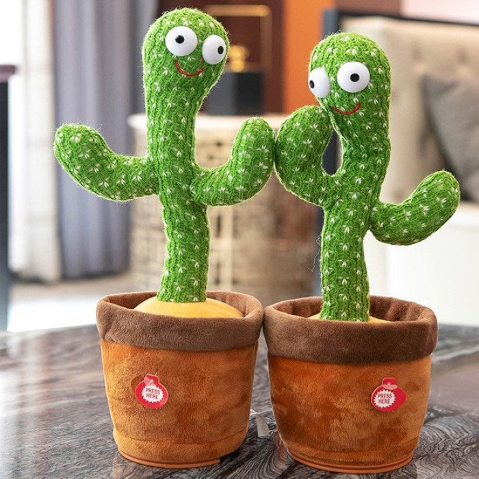 Інтерактивна іграшка Dancing cactus розмовляє танцюючий кактус, м'яка іграшка кактус, Плюшевий кактус