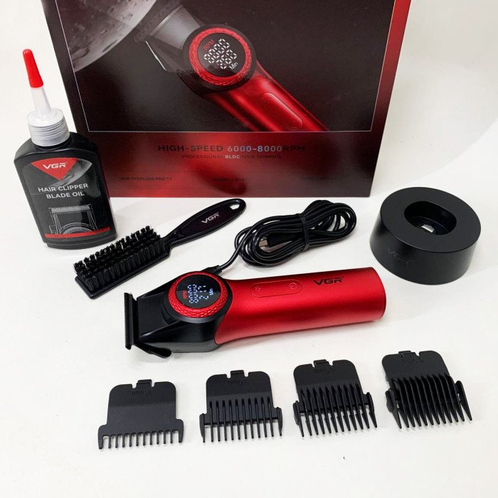 Тример VGR V-977 RED, регулювання потужності 6000 - 8000 RPM