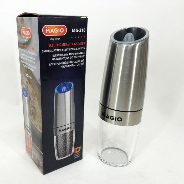 Електричний гравітаційний подрібнювач спецій Magio MG-210, Електричний млин з підсвічуванням