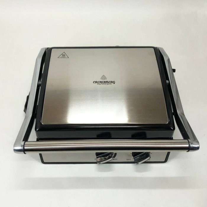 Гриль Crownberg Cb-1041 2000Вт Електричний Притискний З Терморегулятором