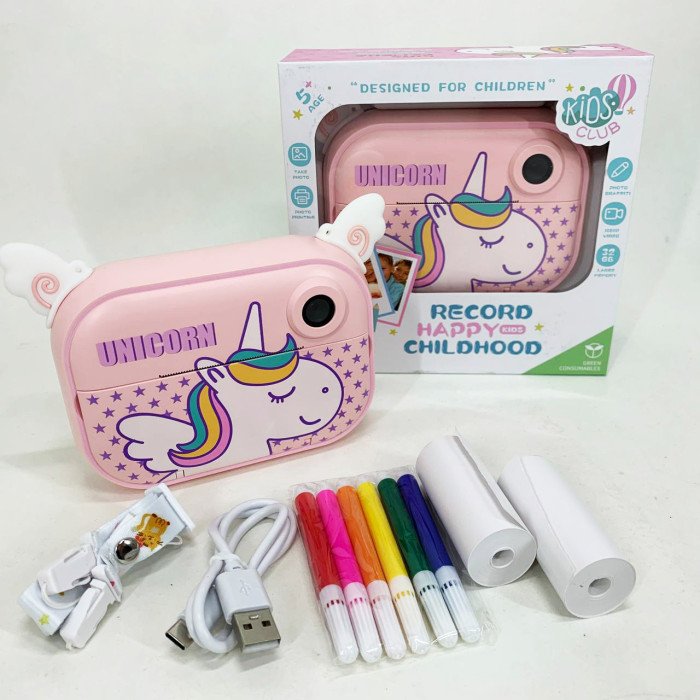 Дитяча цифрова камера з моментальним друком YT008 PINK