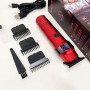 Машинка для стрижки волосся VGR V-987 RED, Бритва триммер для чоловіків