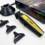 Машинка для стрижки волосся з потужним мотором XPRO VGR V-992 GOLD з насадками 1-2-3 мм