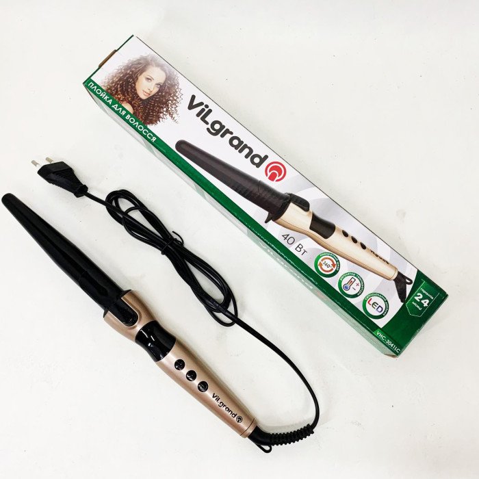 Плойка конусна ViLgrand VHC-3041LC. Колір: золотий