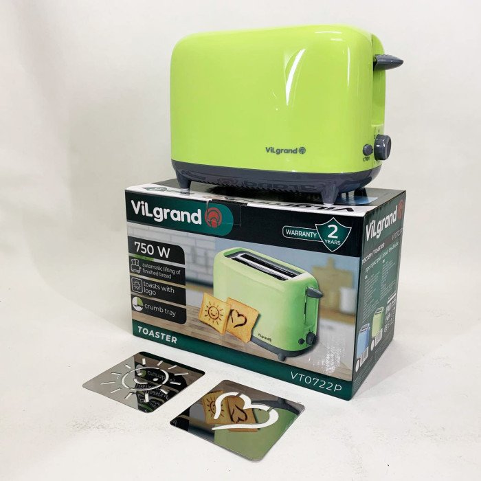 Тостер VILGRAND VT0722P. Колір: зелений