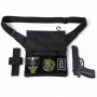 Сумка месенджер З КОБУРОЮ. Тактична сумка з тканини, 3 кишені, патч-панель, Cordura