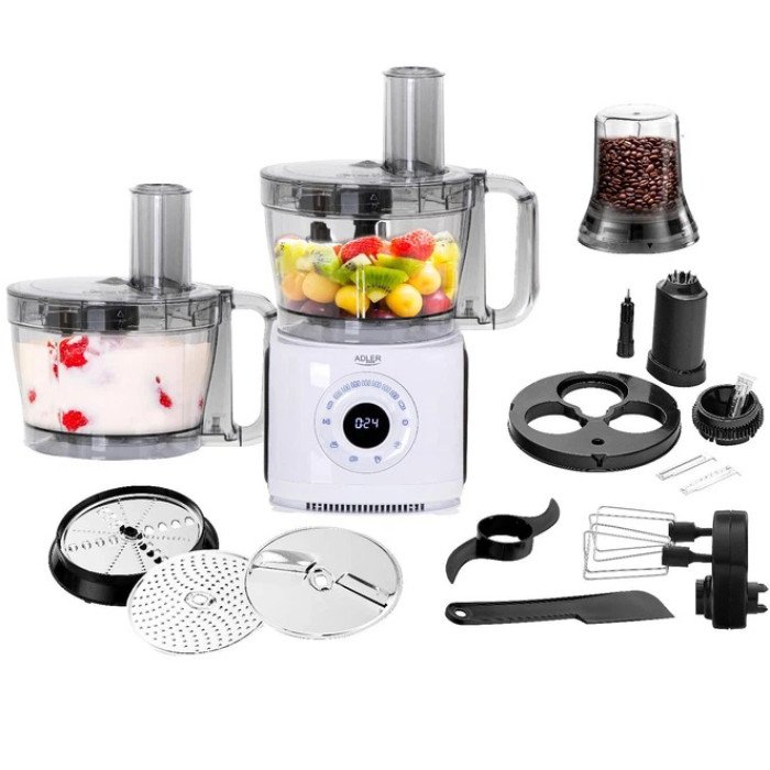 Кухонний комбайн 12в1 ADLER AD 4224 POLAND з насадками блендер міксер подрібнювач терка шатківниця