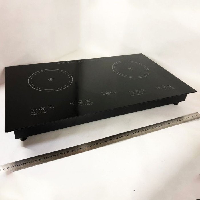 Електроплита велика індукційна на 2 конфорки Suntera ICD-2202 2200 Вт, Електроплита настільна від мережі