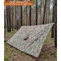 Якісний дощовик пончо (плащ-палатка) мультикам тактичний зміцнений камуфляж