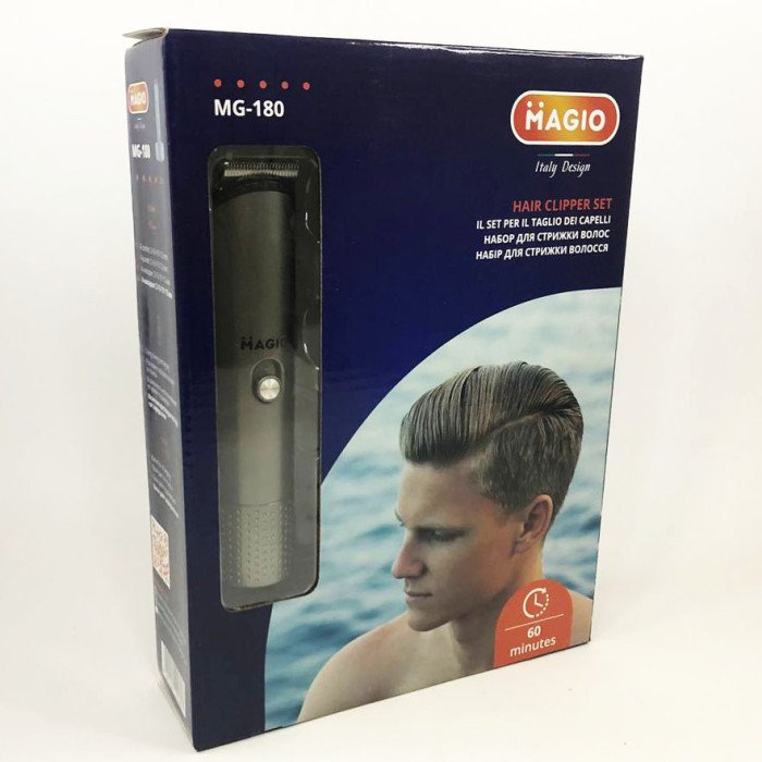 Машинка для стрижки MAGIO MG-180, електрична стрижкова машинка, бездротова електробритва