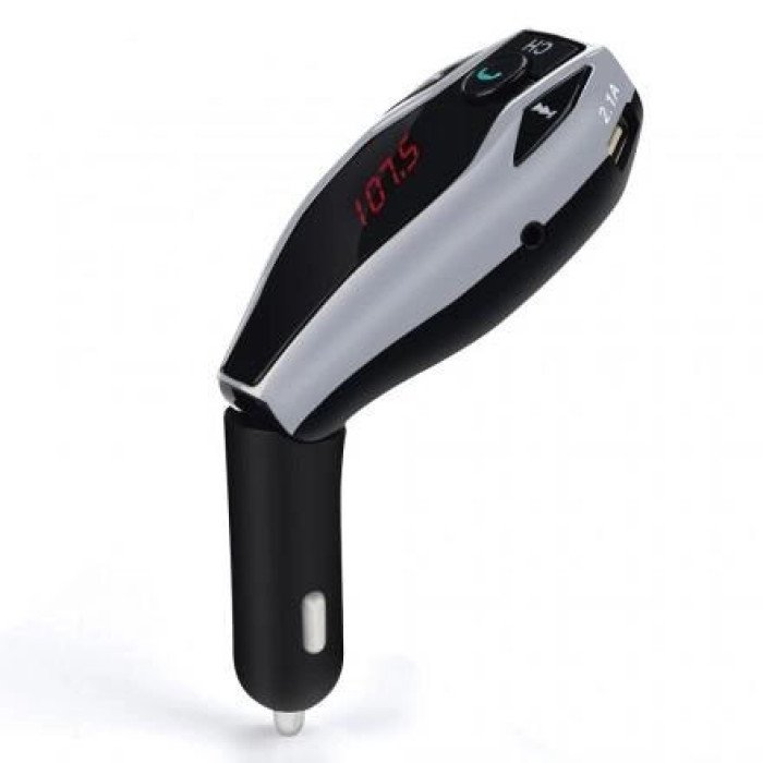 Автомобільний трансмітер FM MOD. X7 BT модулятор Bluetooth Золотий, ФМ модулятор у машину. Колір: срібло