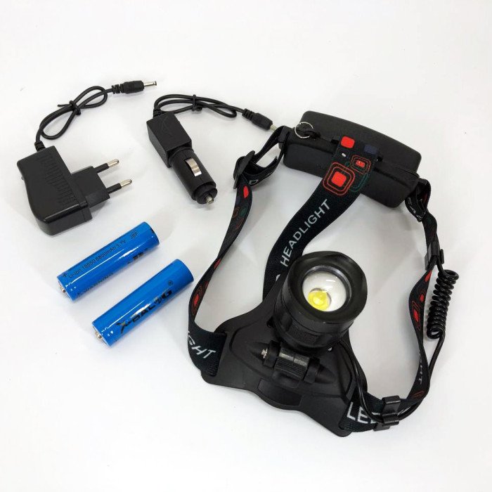 Налобний ліхтар Bailong BL-T32-P50, потужний налобний світлодіодний ліхтарик на голову, три режими