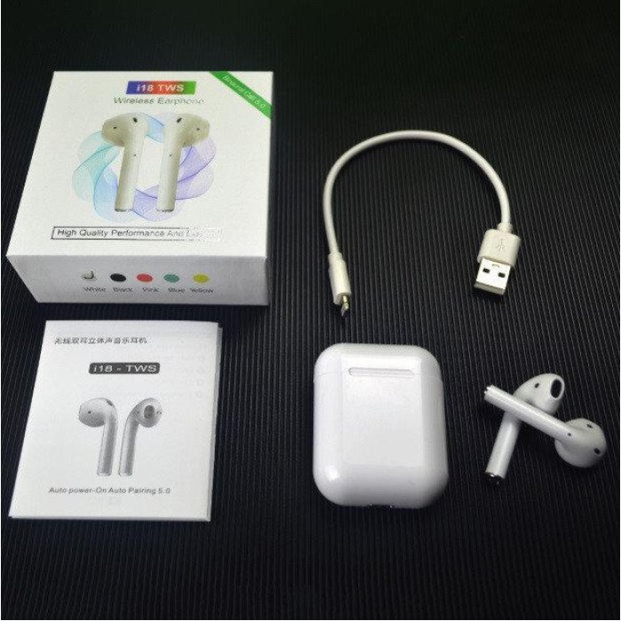 Навушники бездротові блютуз TWS i18 Touch 5.0