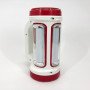 Ліхтар кемпінговий з сонячною панеллю 5158-LED-COB power bank, кемпінговий ліхтар-лампа. Колір: червоний