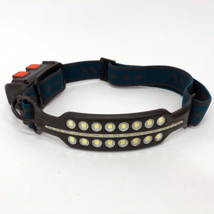 Ліхтар налобний Bailong BL W690-2 акумуляторний з датчиком руху та червоним світлом