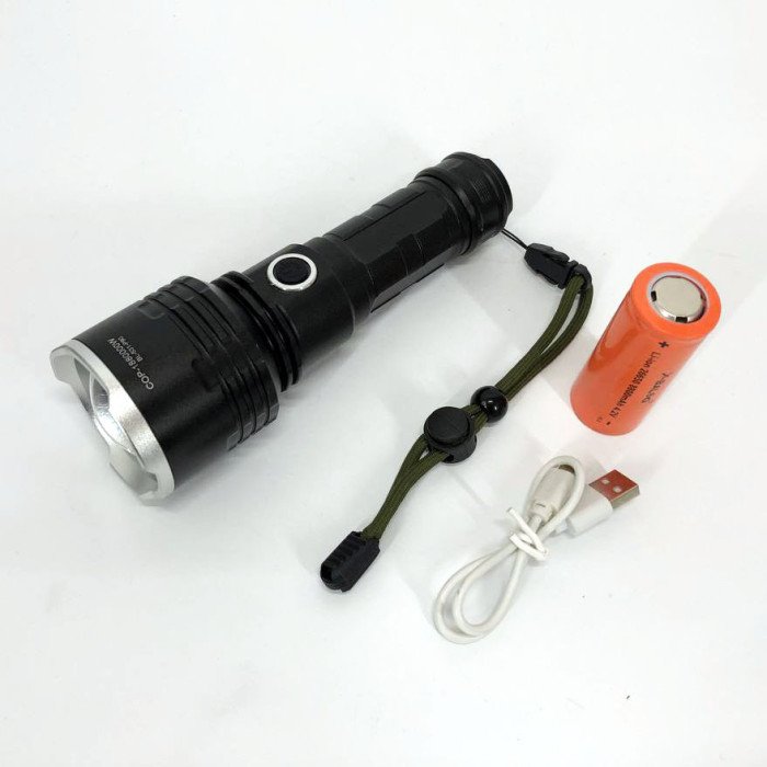 Ліхтар поліцейський X-Balog BL-531-P90 1х26650 8800mah USB/microUSB/ 3хААА R3 функція Power Bank