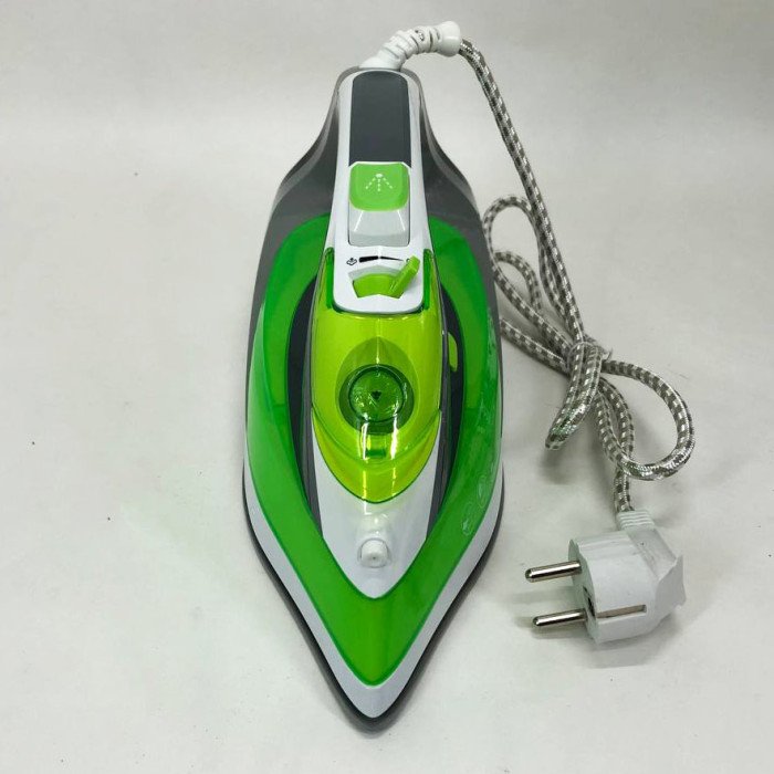 Праска парова з керамічним покриттям Crownberg CB-7444, парова праска відпарювач, праска-очисник