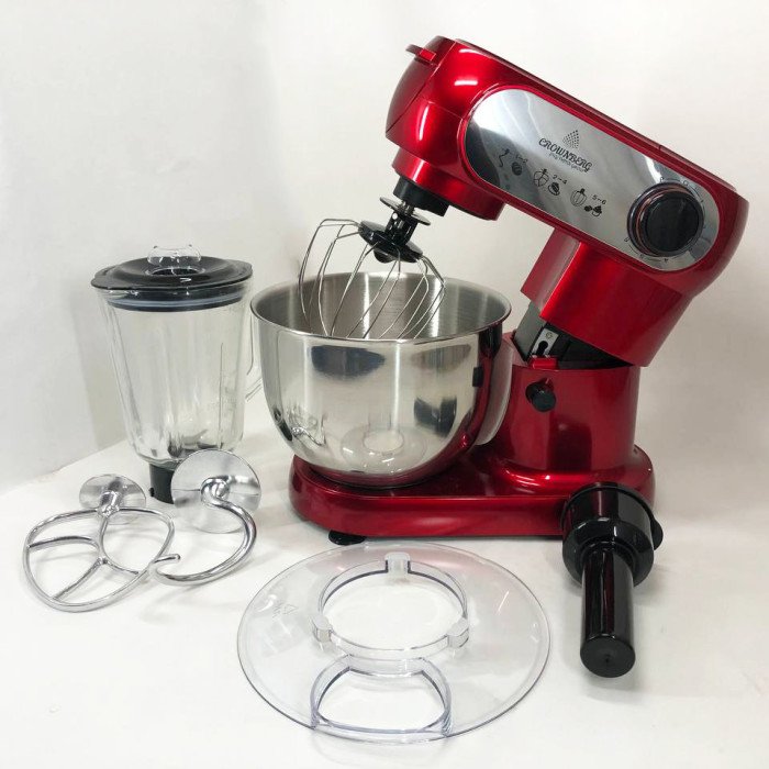 Кухонний комбайн 3 в 1 Crownberg CB-3404 Тістоміс-М'ясорубка-Блендер (2200 Вт)