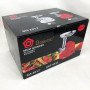 Кухонна електрична м'ясорубка Domotec MS 2017 з реверсом 1500 W, м'ясорубка для шатківниці. Колір: червоний