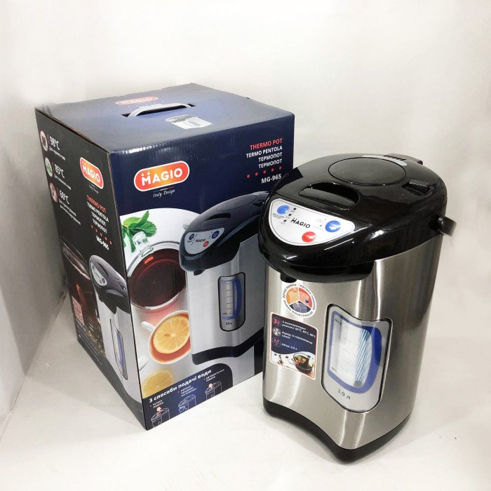 Термопот MAGIO MG-965, термопот електричний побутовий для підігріву води, розумний чайник