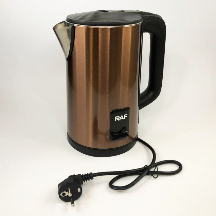 Електрочайник 2,5л 2000Вт RAF R7881. Колір: коричневий